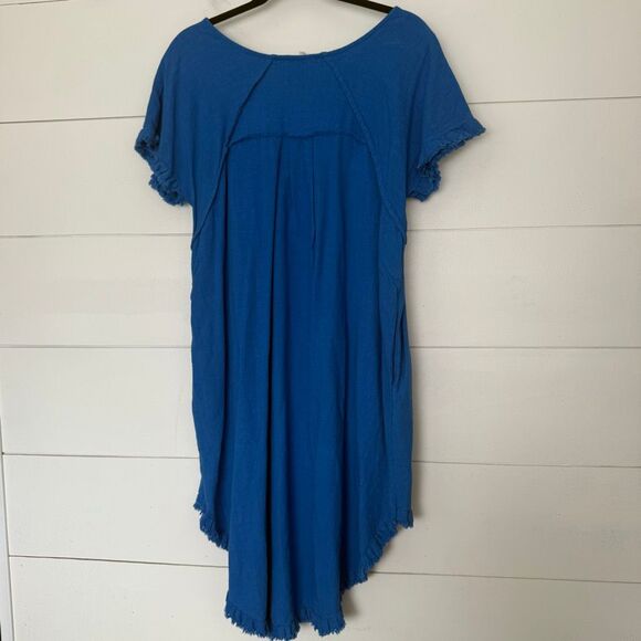 Umgee Women’s Large Blue Short Sleeve Dress - Picture 5 of 6
